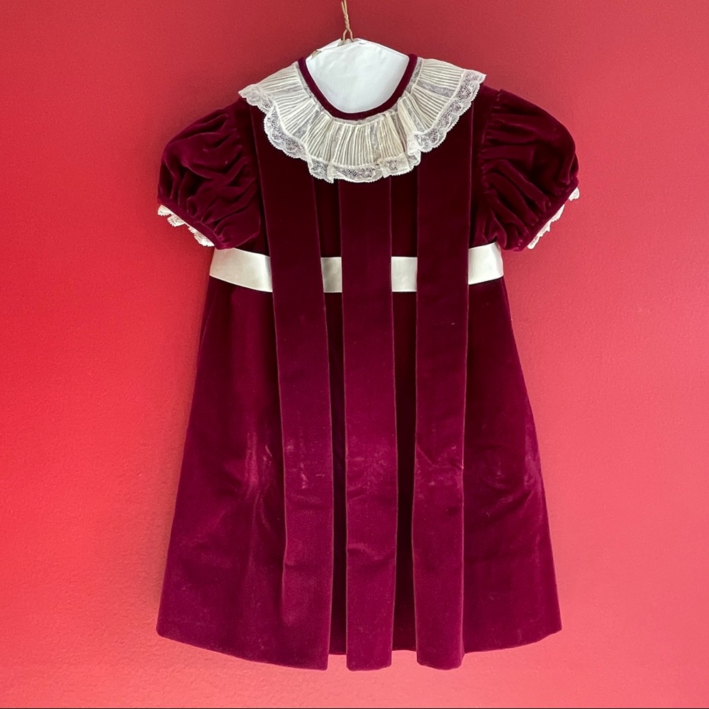 Bespoke Girls Velvet Dress